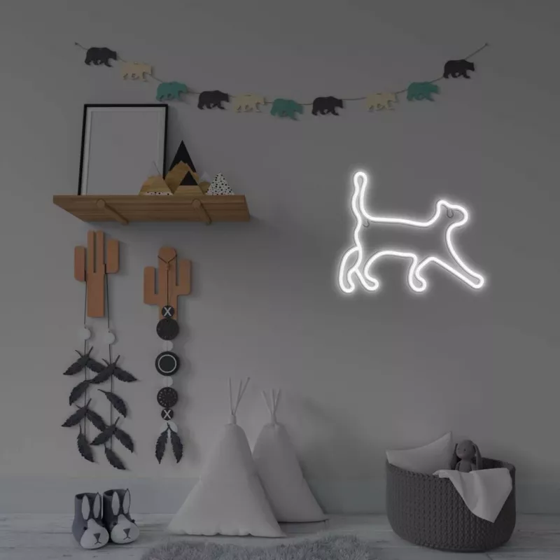 Dekoracyjne światło w stylu neonu MANTA SNL70WH Style Neon Lights CAT 2 białe 70 cm