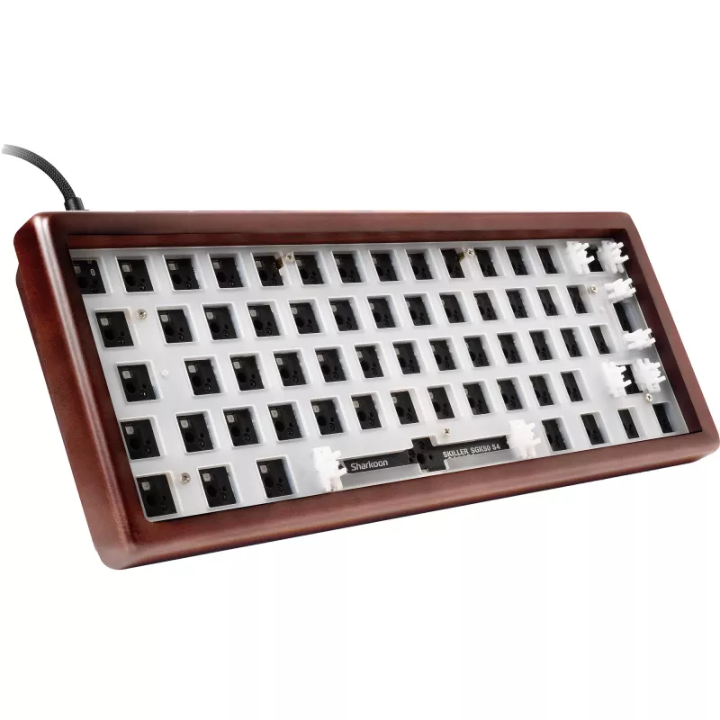 Sharkoon Gaming klawiatura Skiller SGK50S4 Gen2 Wood barebone