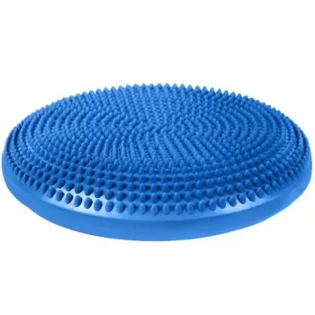 Dmuchana poduszka stabilizacyjna MDH Sensory Balance Disc DRQM3C0CHXUXP, niebieska, PVC, Ø350 mm, wysokość 60 mm, maks. obciążenie 200 kg, z wypustkami