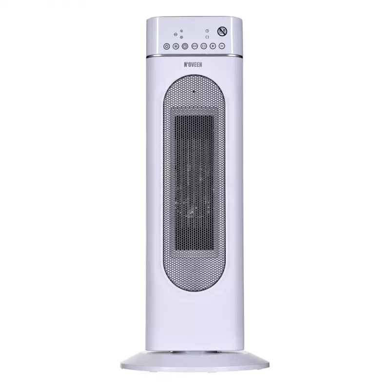 Elektryczny grzejnik ceramiczny NOVEEN PTC3000, 2000 W (min. 1200 W), wyświetlacz LED, timer, pilot, oscylacja, biały