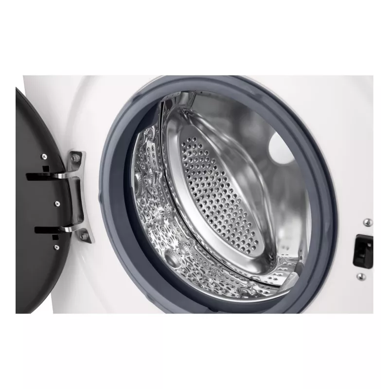 Pralka LG F2X10S7NWK — ładowana od przodu, szerokość 600 mm, głębokość 540 mm, wysokość 890 mm, masa netto 59 kg