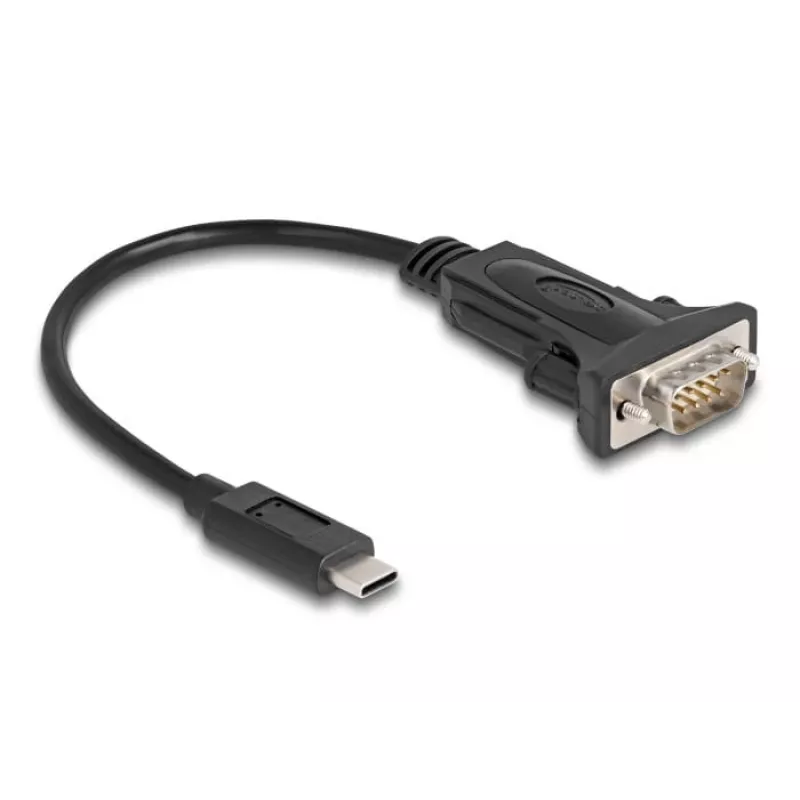 DeLOCK Adapter USB Type-C na RS-232 D-Sub 9 pin męski 0,25 m
