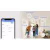 Czujnik dymu EZVIZ CS-T4C — bezprzewodowy ZigBee, bateria litowa 3V, 87×35×87 mm, 85 dB, montaż natynkowy, biały