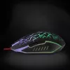 Esperanza MX211 LIGHTNING - Mysz - USB - Hiiri - Optyczna - 6 przycisków - Czarna