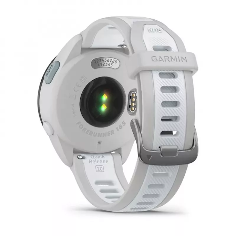 Smartwatch GARMIN Forerunner 165 Music — GPS, 1.2 cal AMOLED, koperta 43 mm, bateria do 11 dni, 5 ATM, 4 GB, Szary