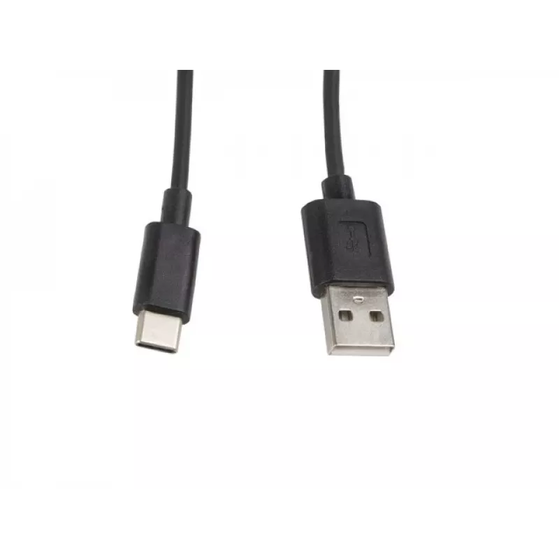 Kabel Lanberg CA-USBO-10CC-0010-BK (USB 2.0 męski - USB 2.0, USB, Type C męski, 1m, Czarny) (CA-USBO-10CC-0010-BK)