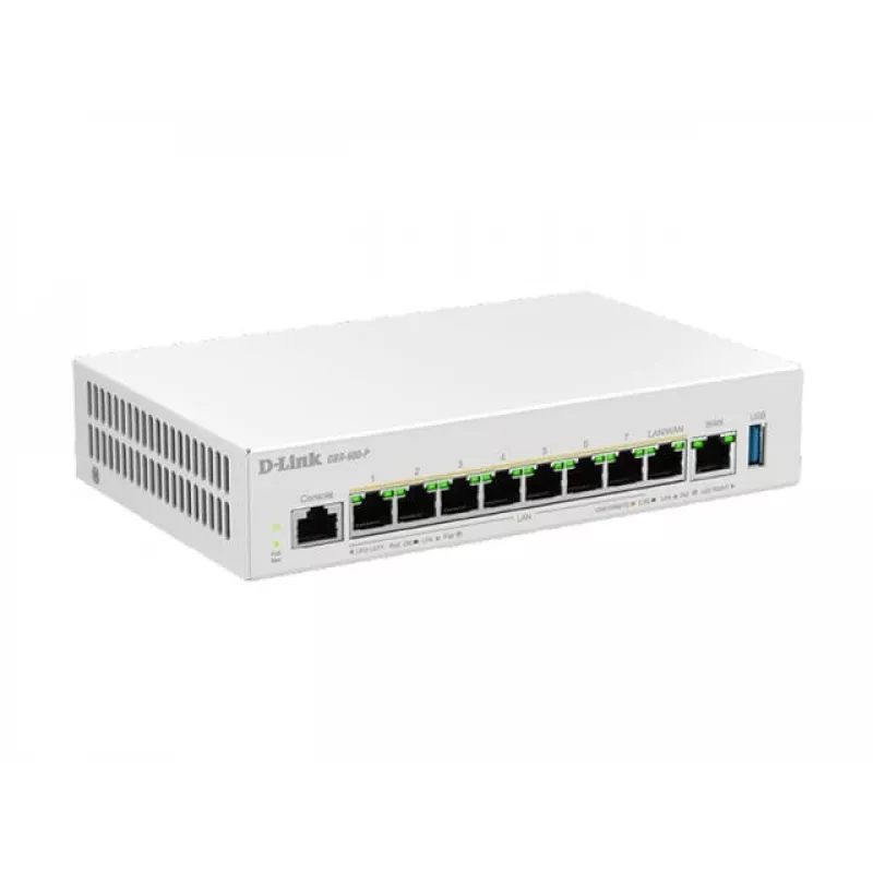 D-Link DBR-600-P/B Biznesowy Router PoE, Ethernet WAN, 2.5 Gigabit Ethernet, Biały