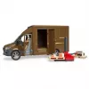 Model ciężarówki dostawczej BRUDER 02678 wstępnie zmontowany 1:16