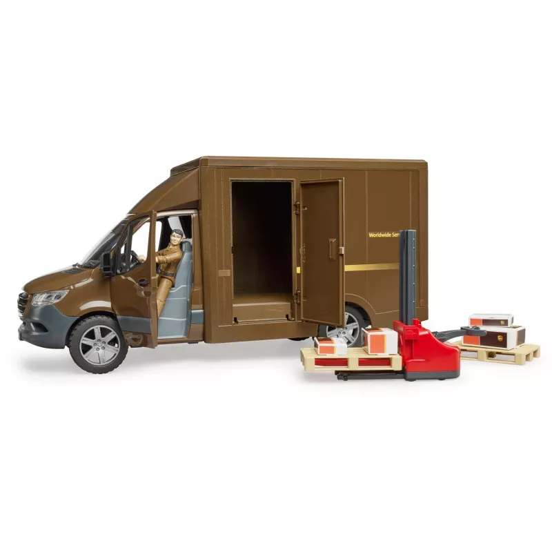 Model ciężarówki dostawczej BRUDER 02678 wstępnie zmontowany 1:16