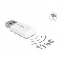 Karta sieciowa WLAN DeLOCK 12770 USB 5000 Mbit/s Bezprzewodowa Biała