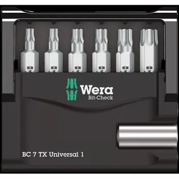 Wera Bit-Check 7 TX Universal 1 - Schraubendreher-Bitsatz - 7 Stücke (05056294001)