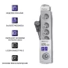 Listwa przeciwprzepięciowa Qoltec 50272 szara 5 gniazd AC 230V 3m