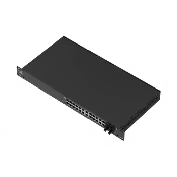 Zarządzany przełącznik Ethernet TELTONIKA SWM281 — 24 porty RJ45, 4 sloty SFP