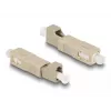 DeLOCK Optical Fiber Hybrid Coupler SC Simplex męski na LC Simplex żeński beżowy