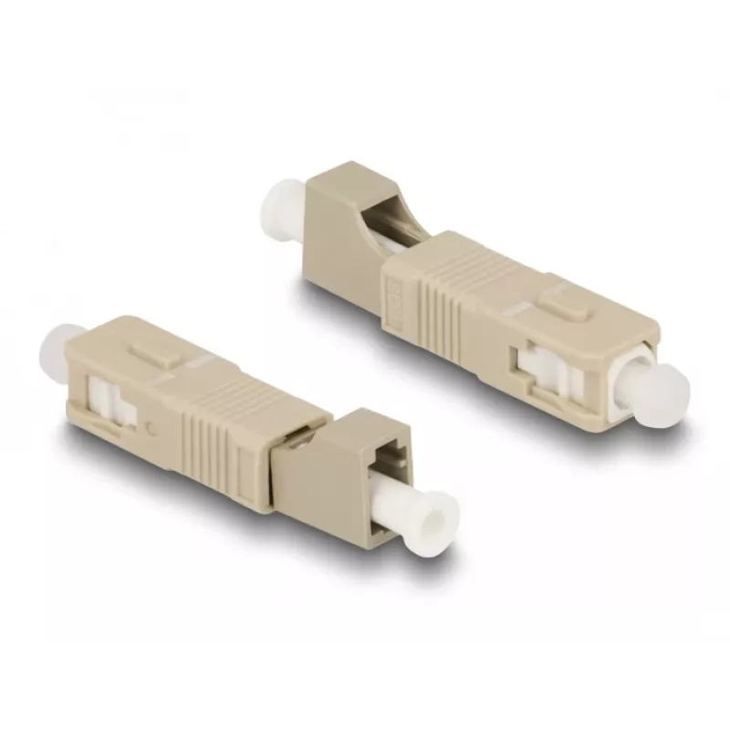 DeLOCK Optical Fiber Hybrid Coupler SC Simplex męski na LC Simplex żeński beżowy