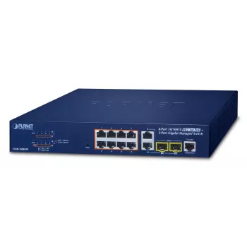 PLANET FGSD-1008HPS - Switch - Smart - 8 x 10/100 (PoE+) + 2 x Combo Gigabit-SFP - Desktop - PoE+ (FGSD-1008HPS)