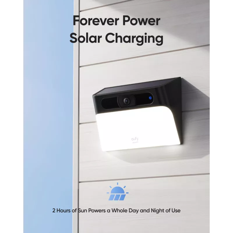 Anker Innovations Eufy Solar Wall Light Cam S120 - Kamera sieciowa do monitoringu - odporna na warunki atmosferyczne - Kolor (dzień/noc)