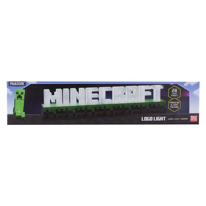 Lampa z logo Minecraft Paladone
