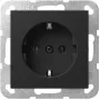 Wkład gniazda Schuko Gira System 55 4188005 do montażu modułowego, czarny