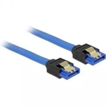 Kabel SATA DeLOCK 84976 0.1 m SATA 7-pin Czarny Niebieski