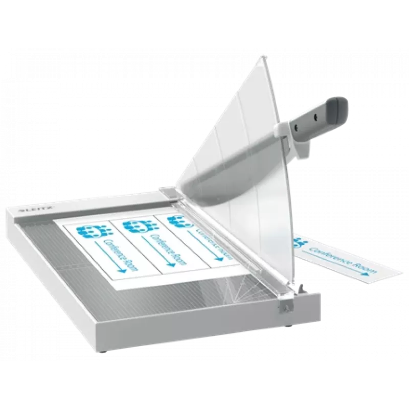 Leitz Precision Office Paper Cutter A4+, 15 arkuszy, ręczny docisk, stal nierdzewna, A4 Maxi, 80 g/m², szkło