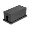 Skrzynka rozdzielcza DELOCK Easy 45 uchwyt modułowy do montażu na stole lub ścianie, metal, czarna, 2x22,5x45 mm lub 1x45x45 mm