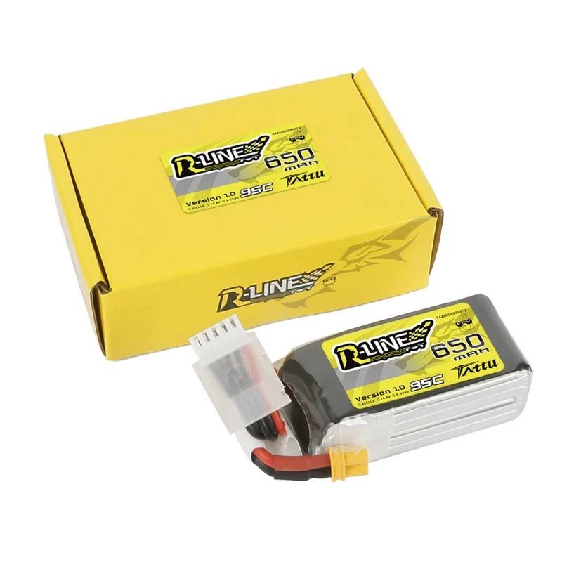 Bateria Tattu R-Line 650mAh 14,8V 95C 4S1P XT30