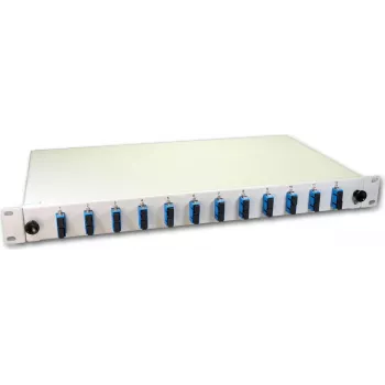 Lightwin LWL Splice Box, 24 włókna, 12x DSC Singlemode, 9/125µm OS2 G657.A1 Pigtail Splice Boxes (SPBOX 24E09 OS2 DSC)