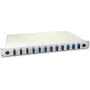 Lightwin LWL Splice Box, 24 włókna, 12x DSC Singlemode, 9/125µm OS2 G657.A1 Pigtail Splice Boxes (SPBOX 24E09 OS2 DSC)