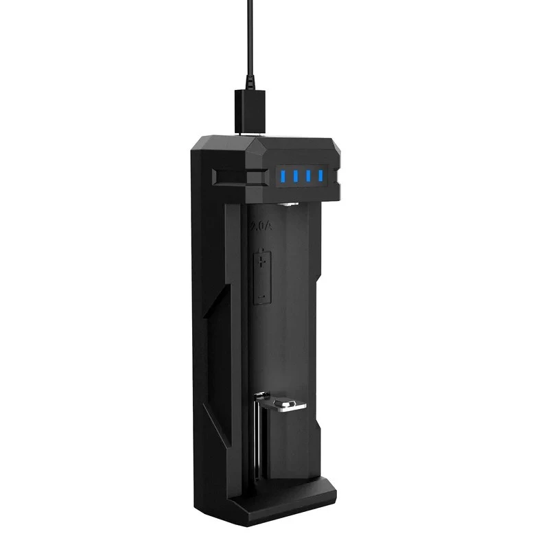 Ładowarka do akumulatorów XTAR SC1 jednotorowa USB‑C do ogniw Li‑ion 18650, 1‑komorowa, czarna