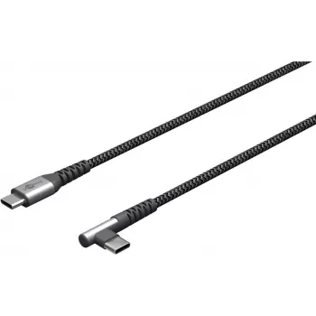 Kabel USB Goobay 64658 0,5 m USB 2.0 USB-C Czarny - Szary (64658)