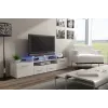Cama stojak TV EVORA 200 biały/biały połysk