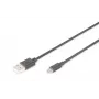 Kabel połączeniowy Assmann USB 2.0, typ A - micro B M/M, 3,0 m, zgodny z USB 2.0, UL, czarny (AK-300110-030-S)