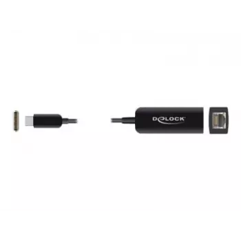 Kompaktowy adapter USB Type-C męski do 2,5 Gigabit LAN DeLOCK 66645