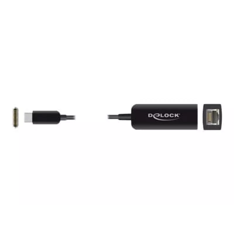 Kompaktowy adapter USB Type-C męski do 2,5 Gigabit LAN DeLOCK 66645