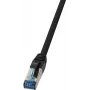 Kabel sieciowy LogiLink CQ6095S RJ-45 Cat6a 10 m Czarny
