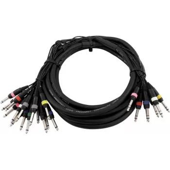 Kabel audio snake Omnitronic 8xJack do 16xJack mono 15 m