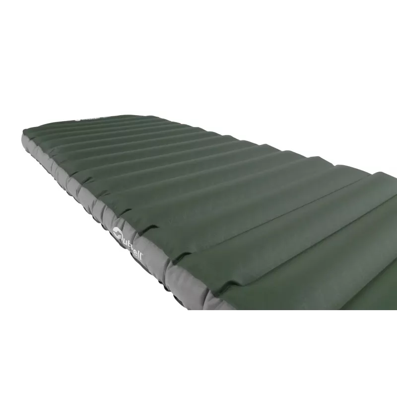 Pojedynczy materac dmuchany Outwell 400123 — 1950×600×110 mm, poliester/PVC, zielony