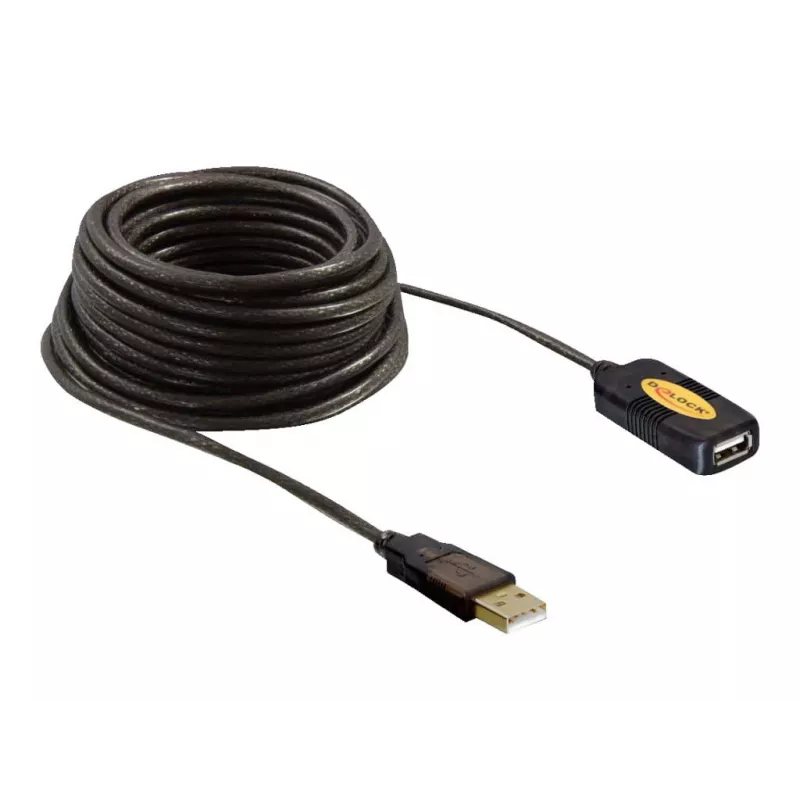 Kabel USB DeLOCK 82446 USB 2.0 10 m Czarny