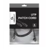 Kabel sieciowy Gembird PP6U-1M RJ-45 Cat6 1m Czarny
