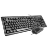 A4Tech KM-72620D - Zestaw klawiatury i myszy - USB - US - Czarny