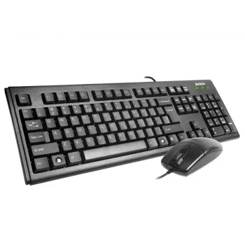 A4Tech KM-72620D - Zestaw klawiatury i myszy - USB - US - Czarny