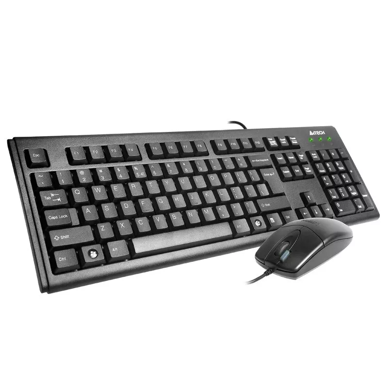 A4Tech KM-72620D - Zestaw klawiatury i myszy - USB - US - Czarny