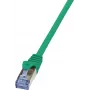 Kabel sieciowy LogiLink 10m Kat.6A RJ-45 S/FTP 10G Zielony