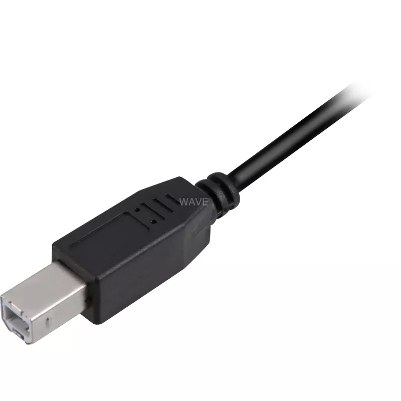 Kabel USB Sharkoon USB 2.0 5 m USB A USB B Czarny