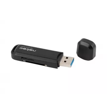 Czytnik kart NATEC Scarab 2 USB 3.2 Gen 1 Type-A — obsługa MicroSD/SD, 5000 Mbit/s, czarny