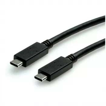 Kabel USB ROLINE 11.02.9056 0.5m USB 3.2 Gen 2 10 Gbit/s USB C Czarny