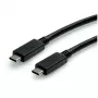 Kabel USB ROLINE 11.02.9056 0.5m USB 3.2 Gen 2 10 Gbit/s USB C Czarny