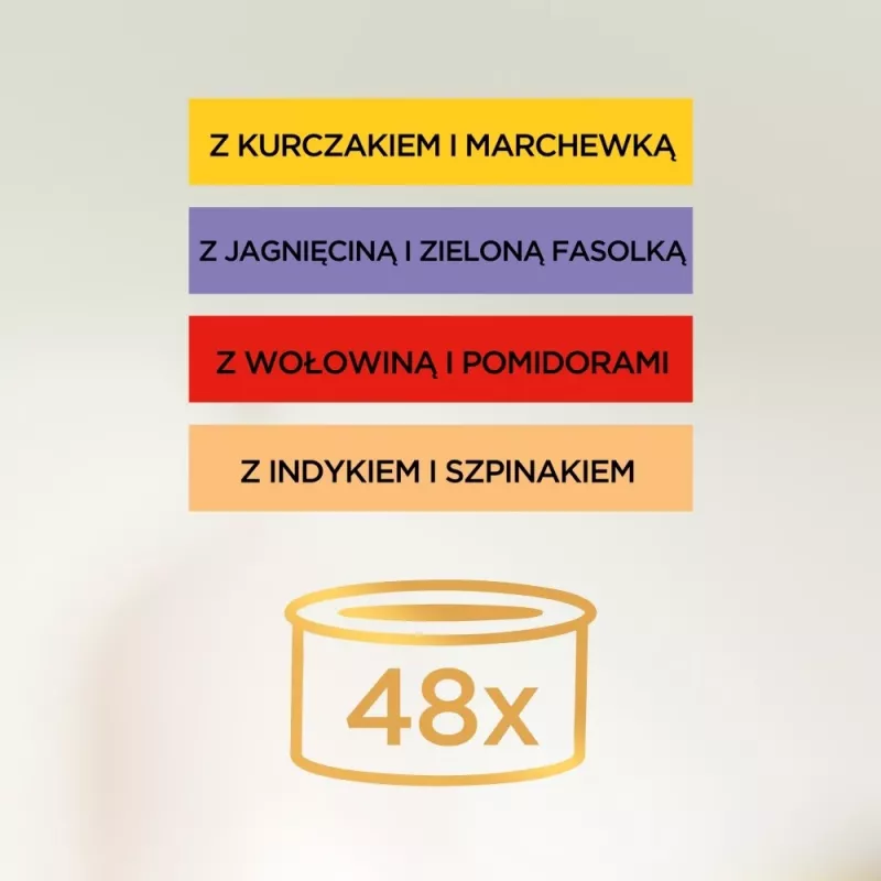Mokra karma dla kota w saszetkach Purina Gourmet Gold Savoury Cake Mix 48×85 g, dla dorosłych kotów, 74% wilgotności, 17% białka