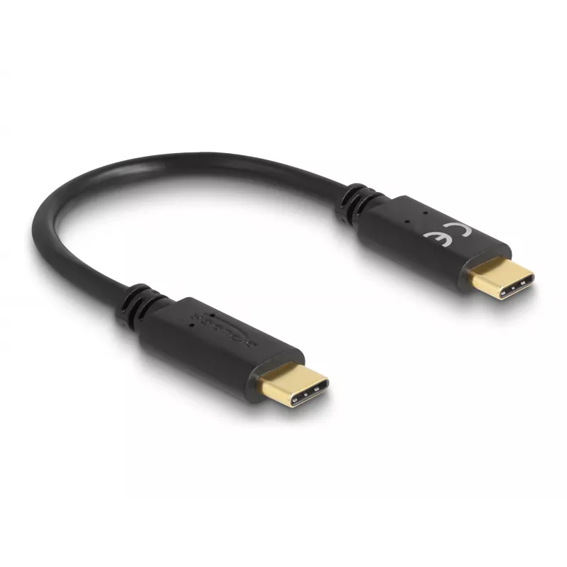Kabel ładujący DeLOCK USB Type-C 15 cm PD 5 A z e-markerem